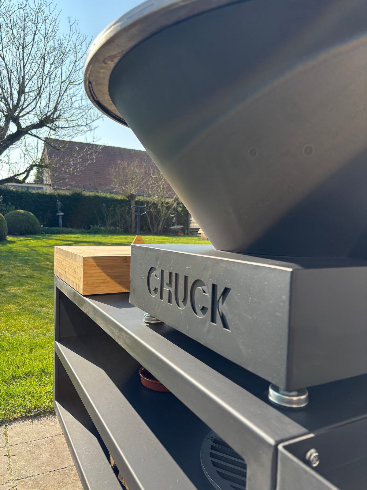 CHUCK Deluxe trolley met hakblok